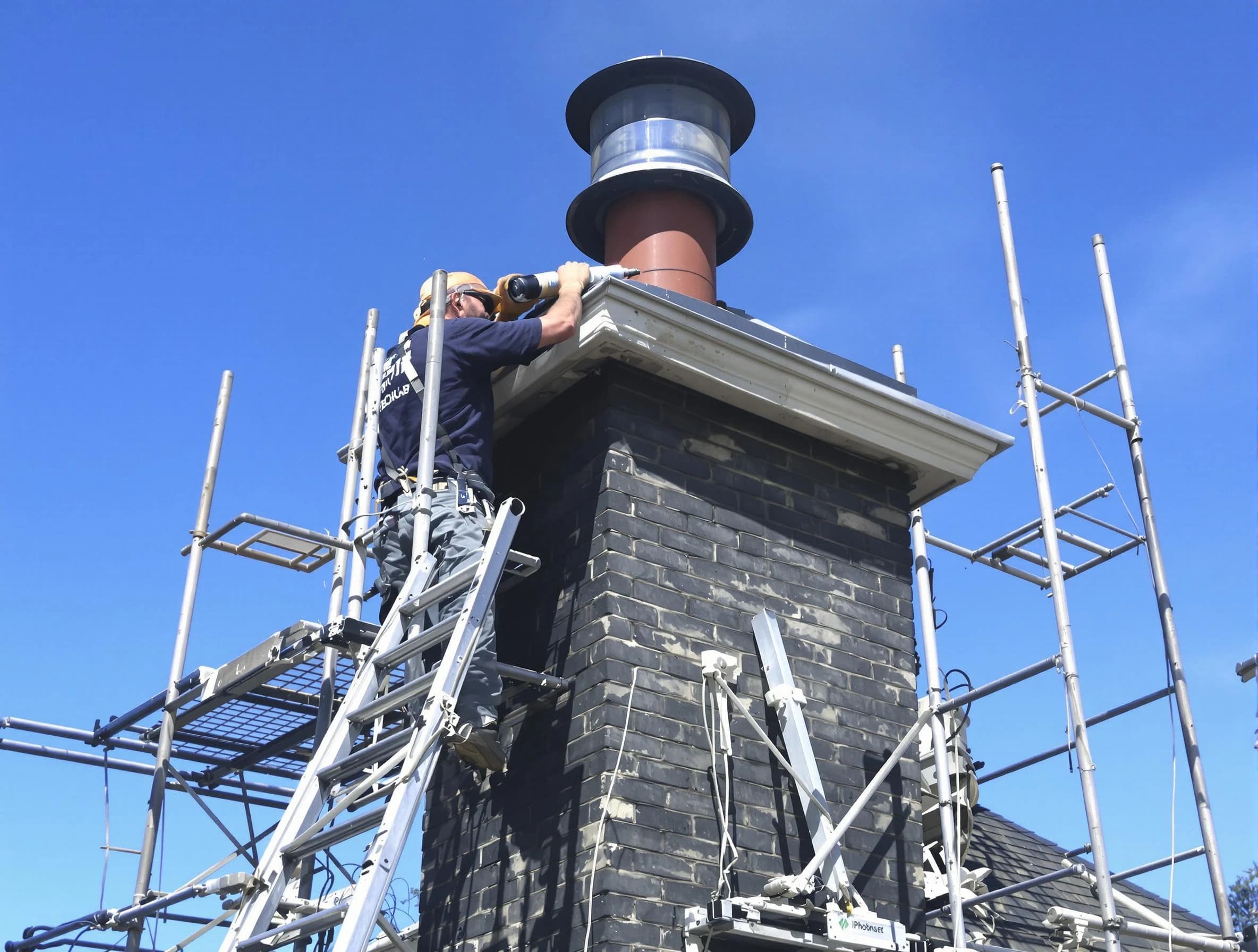 Sturdy chimney crown finished by Harrisville Chimney Sweep in Harrisville, UT