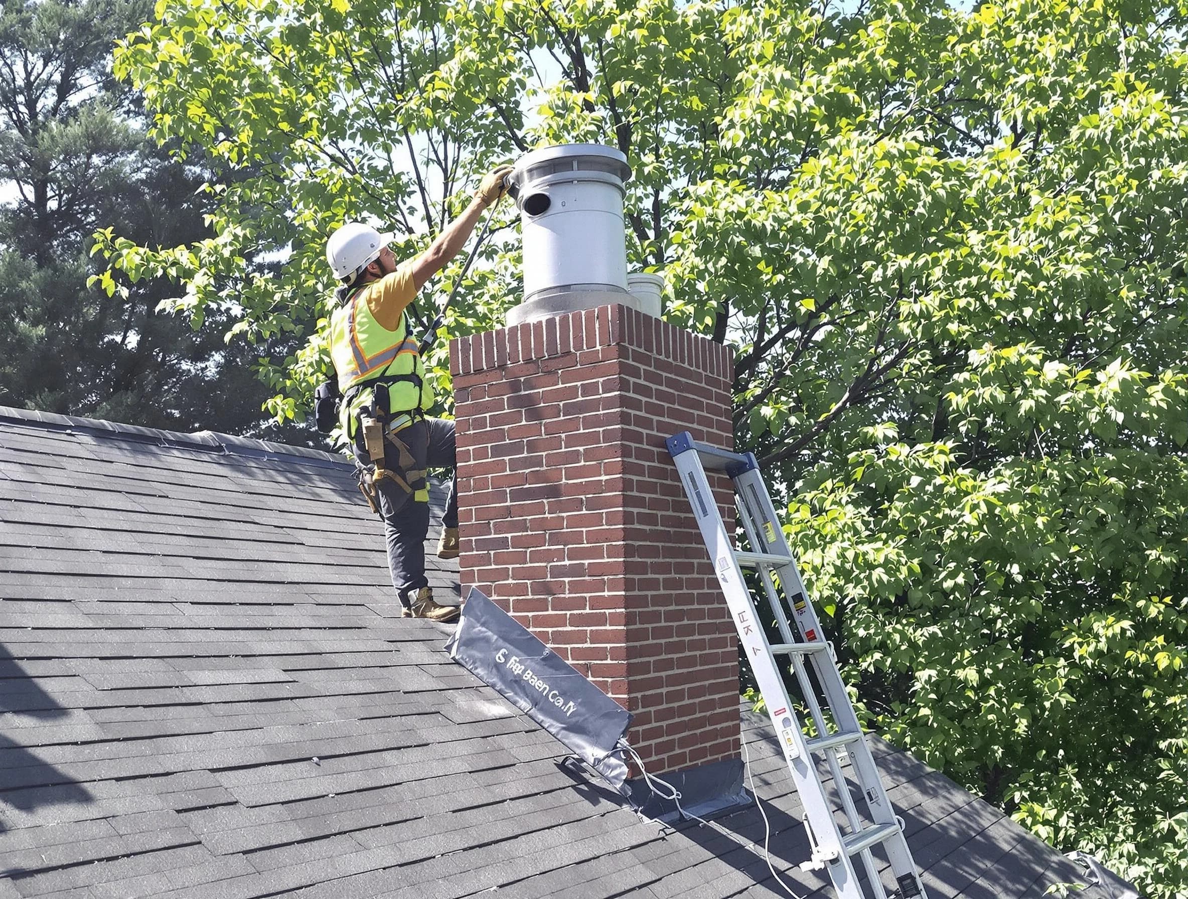 Chimney liner inspection by Harrisville Chimney Sweep in Harrisville, UT