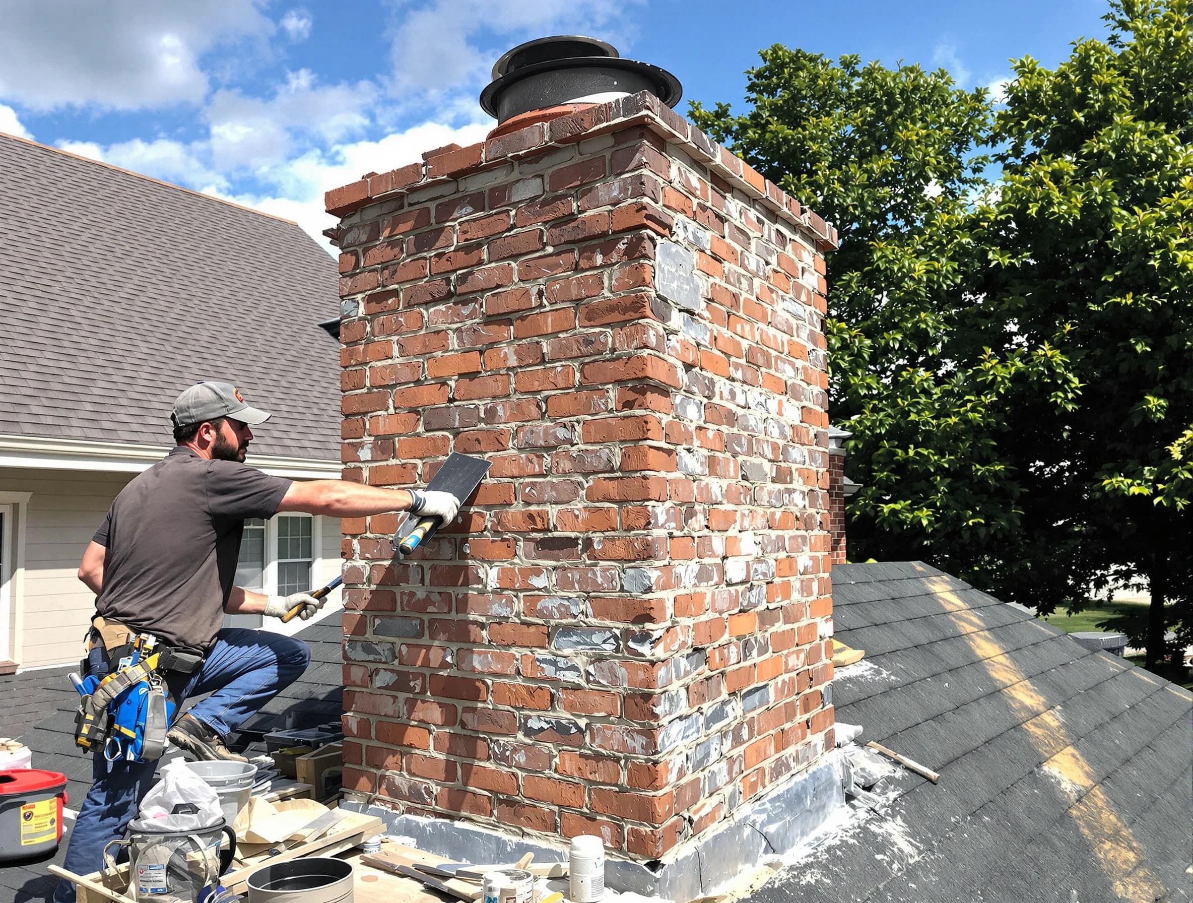 Completed chimney rebuild by Harrisville Chimney Sweep in Harrisville, UT