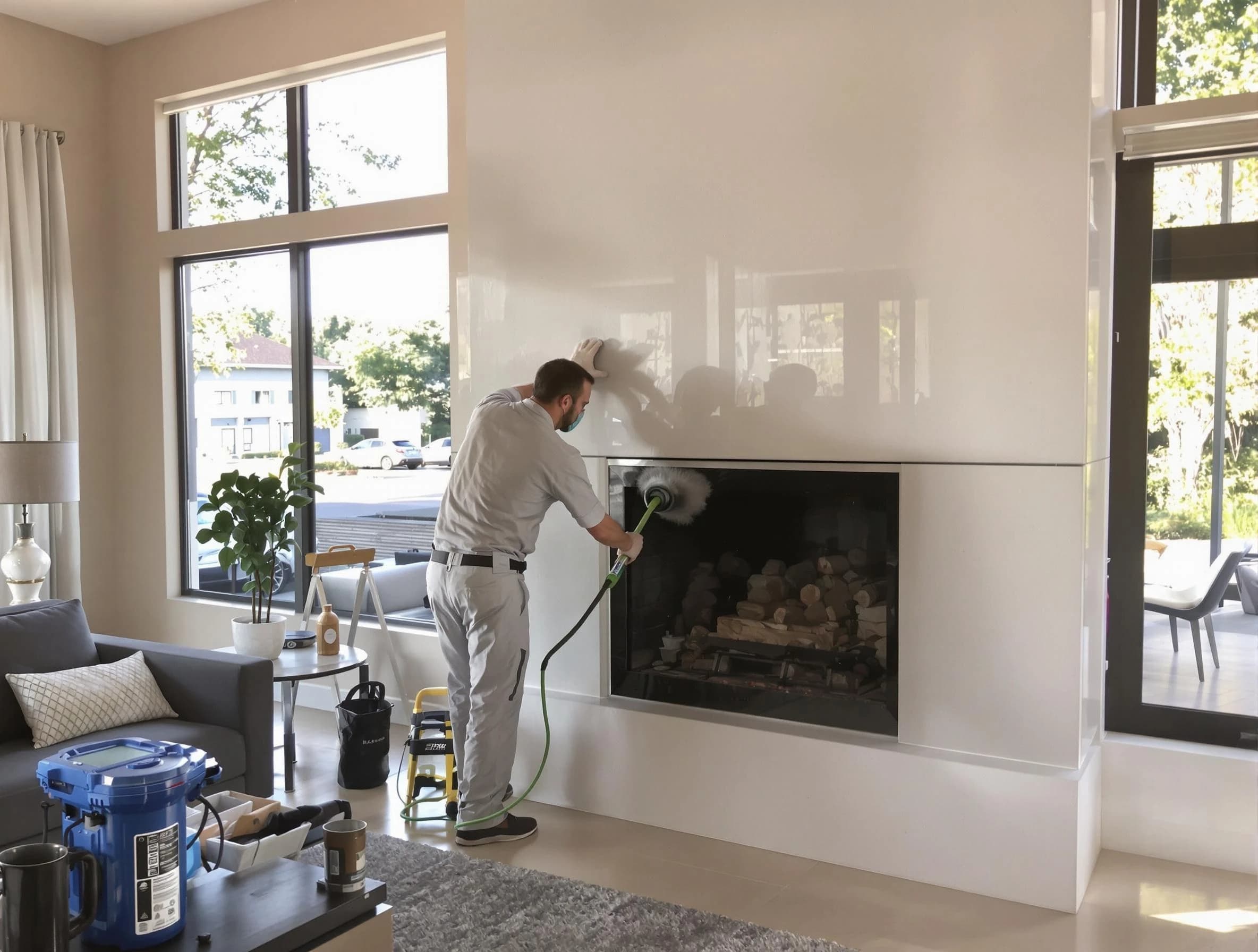 Harrisville Chimney Sweep performing thorough soot removal in Harrisville, UT