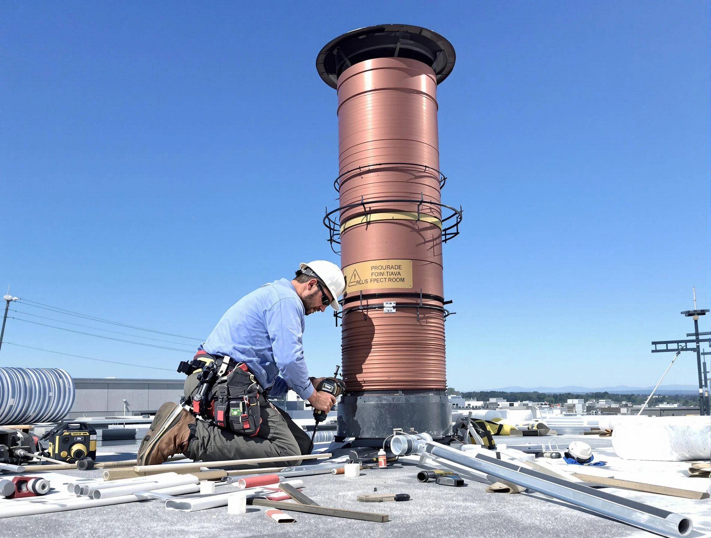 Installed chimney liner by Harrisville Chimney Sweep in Harrisville, UT