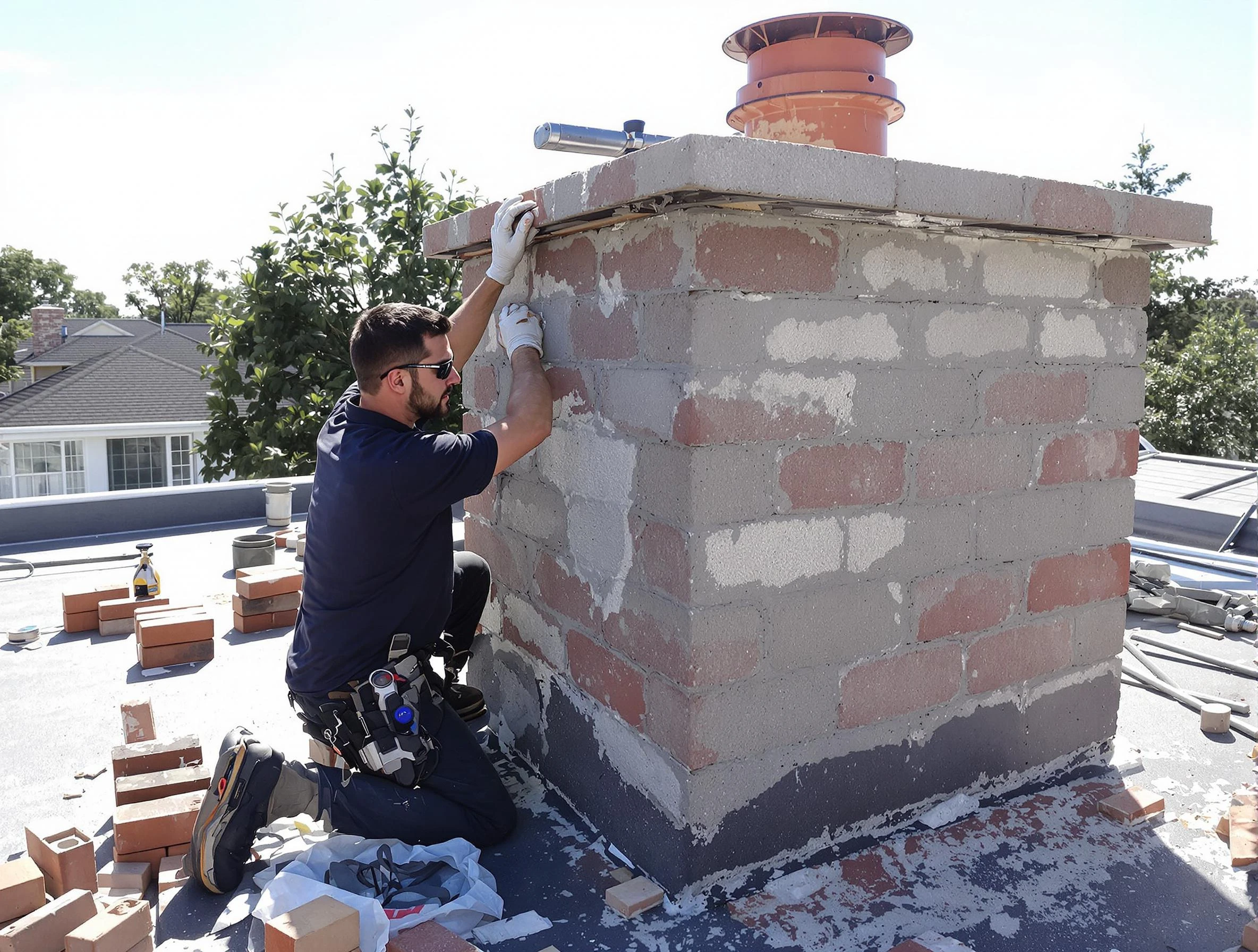 Advanced chimney repair process by Harrisville Chimney Sweep in Harrisville, UT