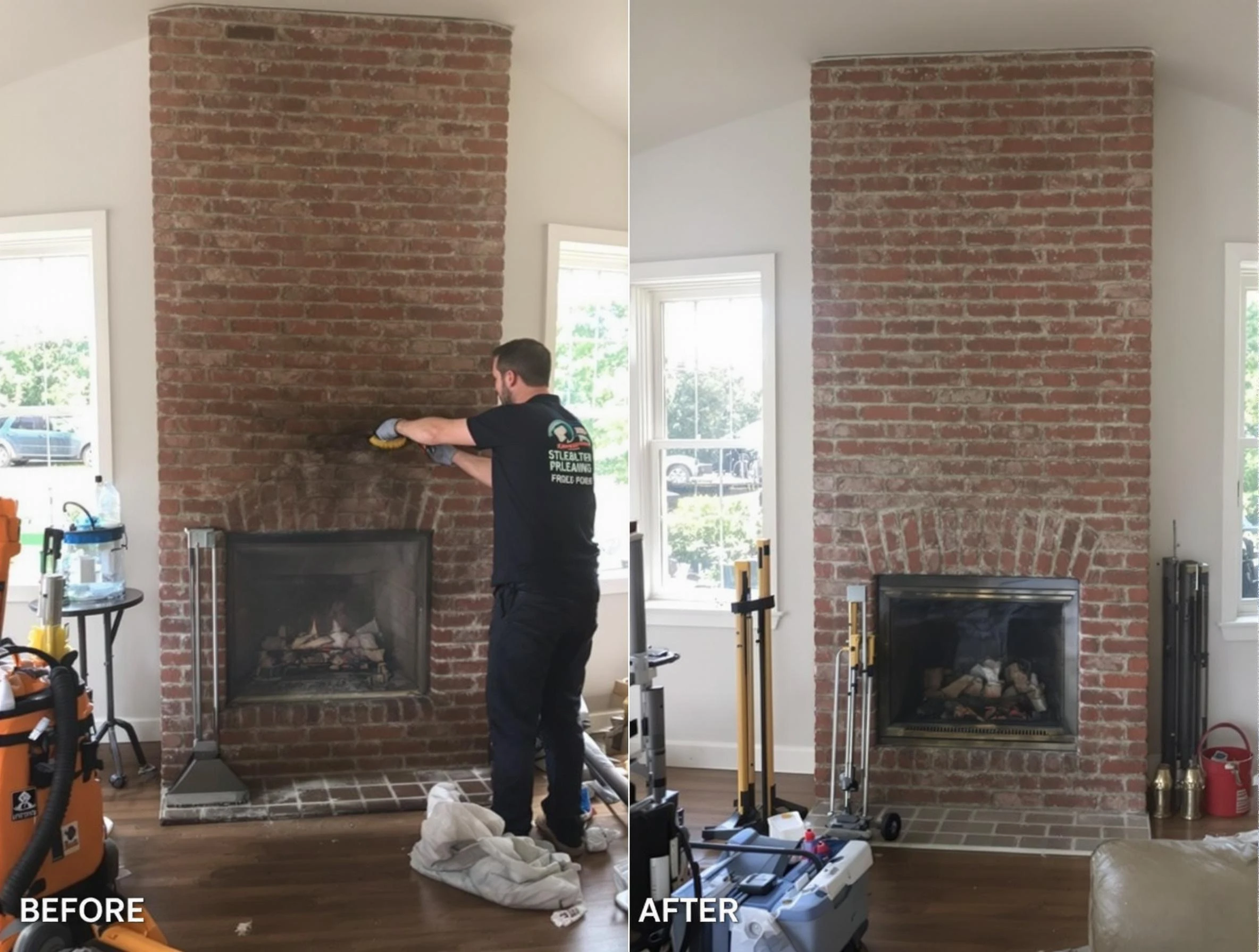 Finished chimney sweeping service by Harrisville Chimney Sweep in Harrisville, UT